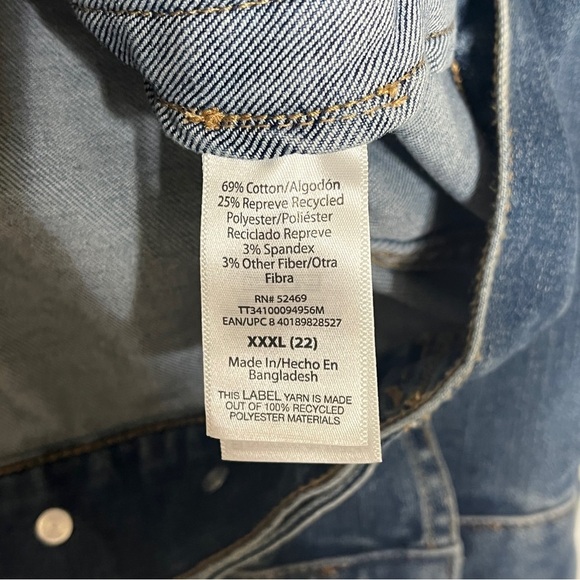 Time and Tru Women's Denim Jacket Medium Wash Size XXXL (22) - Picture 8 of 11